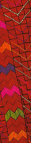 Detail from a linen dress
