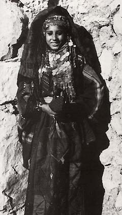 Bedouin woman in traditional dress