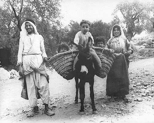 Rural Palestinian family